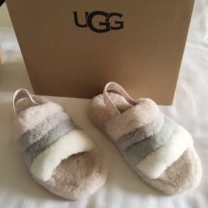 UGG K FLUFF YEAH SLIDE KIDS SIZE 1